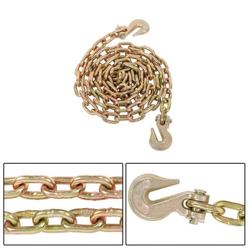 With Clevis HooksTransportation Bundle Chain Steel Gold 4700lbs G70 5/16in×10ft
