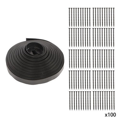 2 Inch For Lawn Tall Garden Edging 80ft Landscape Edging with 100 Spikes New