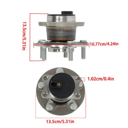 1Pc Wheel Hub Bearing Rear FWD For Mitsubishi Lancer Outlander 2008-2013 2.4L