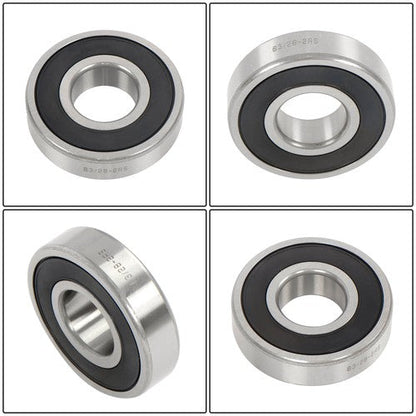 4Pcs 63/28-2RS Bearings 28×68×18mm Double Rubber Seals Deep Groove Ball Bearing