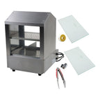 27L Hot Dog Machine Hot Dog Steamer with Bun Warmer 500W 175 Hotdogs 40 Buns