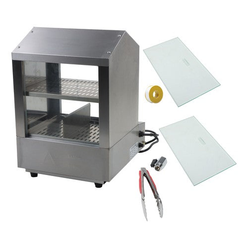27L Hot Dog Machine Hot Dog Steamer with Bun Warmer 500W 175 Hotdogs 40 Buns