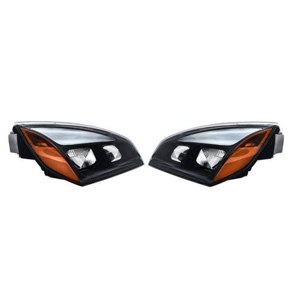For Freightliner Cascadia Full LED Black Housing Headlights Headlamps 2018-2023
