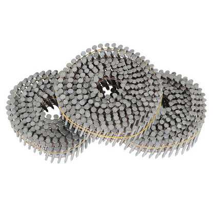 Full Round-Head Hot-Dipped Galvanized 3600× 1-1/4"× 0.092" Ring Coil Siding Nail