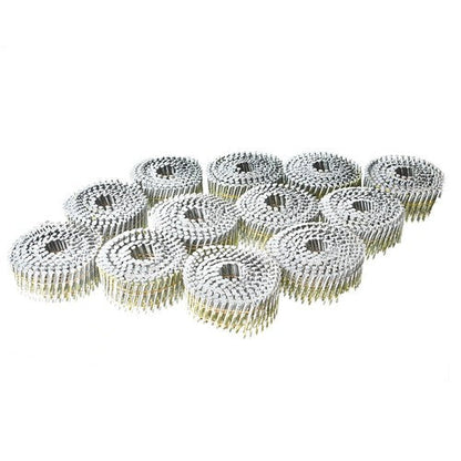 3600Pcs Siding Nails 2 x 0.092 15 Degree Collated Wire Coil Full Round Head US
