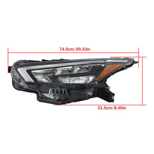 LED Clear Lens New For Nissan Versa S SR SV 2020-2021 Pair Headlight Replacement