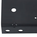 Step Rear Bumper Without Sensor Hole Black Steel Fit For Chevrolet S10 1998-2004