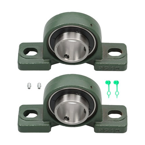 2 Pack UCP210-32 Pillow Block Mounted Ball Bearing 2" Bore Self Aligning New