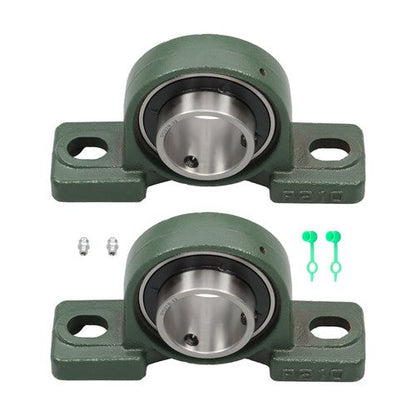 2 Pack UCP210-32 Pillow Block Mounted Ball Bearing 2" Bore Self Aligning New