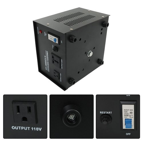 3000W Step Up/Down 220V-110V /110V-220V Voltage Converter Transformer New