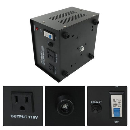 3000W Step Up/Down 220V-110V /110V-220V Voltage Converter Transformer New