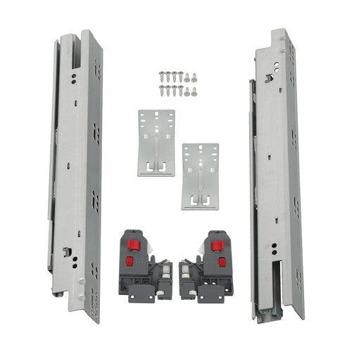 1 Pairs Undermount Drawer Slides 15 inch Undermount Soft Close Drawer Slides