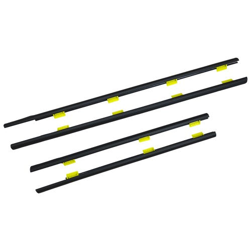 Window Weatherstrip 4PC Sweep Molded Trim Outer Black for Honda CR V 2005 EX