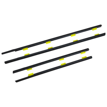 Window Weatherstrip 4PC Sweep Molded Trim Outer Black for Honda CR V 2005 EX