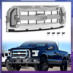 FL3Z8200DA Front Bumper Grille Assembly Chrome for Ford F-150 2015-2017