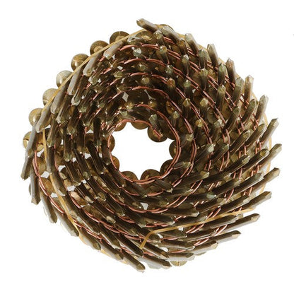 7200Pcs 1-3/4" × 0.12" 15 Degree Coil Roofing Nail 3/8" Head Diameter Galvanized