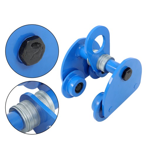 Manually Trolley Alloy Steel 2200lb Double Wheel I-Beam Flange Width 65-150mm