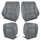 Leather FIT For Toyota Land Cruiser 1990-97 Driver & Passenger Seat Cover Gray