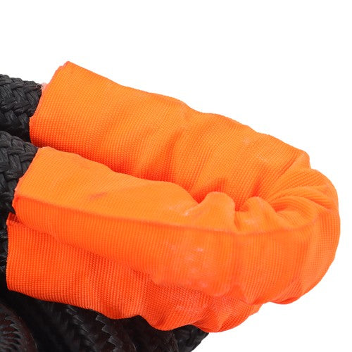 1in × 30ft Kinetic Recovery Rope 34000lbs Tow Rope Recovery Snatch Strap Black