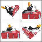 Mini Electric Hoist PA400 880lbs 14ft/4.2m Wired Remote Control Ring Axle Belt