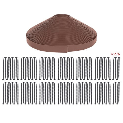 2 inches high 246 feet  Garden edge lawn grass stone isolation strip
