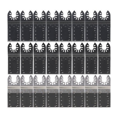 48PCS Metal Wood Universal Oscillating Multitool Quick Release Saw Blades Kit