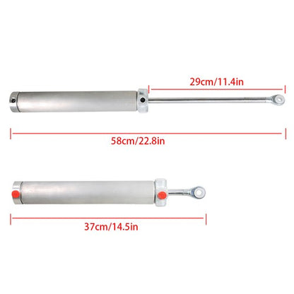 Silver 2x Convertible Top Hydraulic Cylinder fit for Chrysler Sebring 1996 -2006