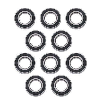 10Pcs R18-2RS 1-1/8" × 2-1/8" ×1/2" Double Rubber Seals Deep Groove Ball Bearing