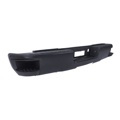 W/o Sensor Holes Steel Black Rear Bumper For Chevrolet Silverado 1500 2014-2018