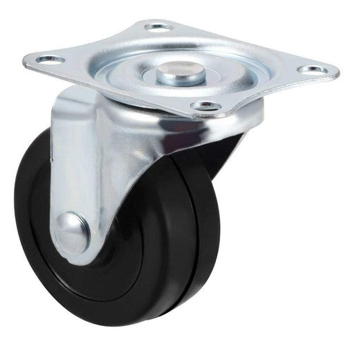 2" Swivel Caster Wheels Rubber Base & Top Plate Bearing Heavy Duty 24 Pack