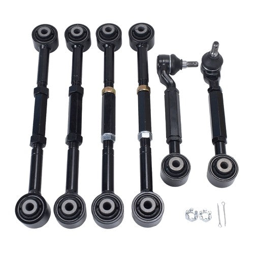 Rear Upper + Lower Control Camber Arms For 2003-2007 Honda Accord 6Pcs US
