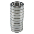 6009-2RS Deep Groove Ball Bearings 10pcs 45mm Inner Dia 75mm OD 16mm Bore Sealed