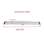 Motorcycle Aluminum Folding Loading Ramp 600 lbs ATV UTV Tractors Quads 76"×8.3"