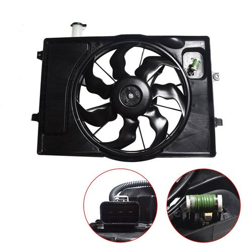 HY3115156 AC Radiator Cooling Fan Assembly For Elantra GT 2018 2.0L 25380F2000
