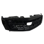 For 2013-2017 Cadillac XTS Front Bumper Black Upper Grille Lower Grill 2PCS