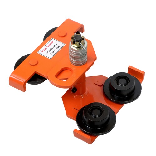 Push Beam Trolley Manual Trolley 2200 lbs/1 Ton Load 2.5"-8" Adjustable