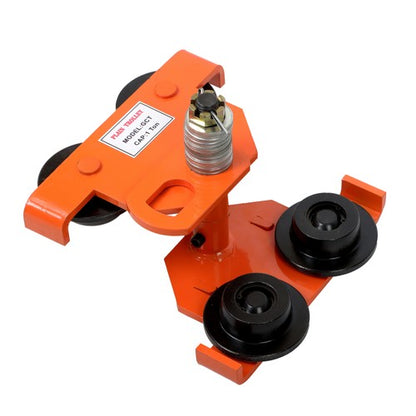 Push Beam Trolley Manual Trolley 2200 lbs/1 Ton Load 2.5"-8" Adjustable