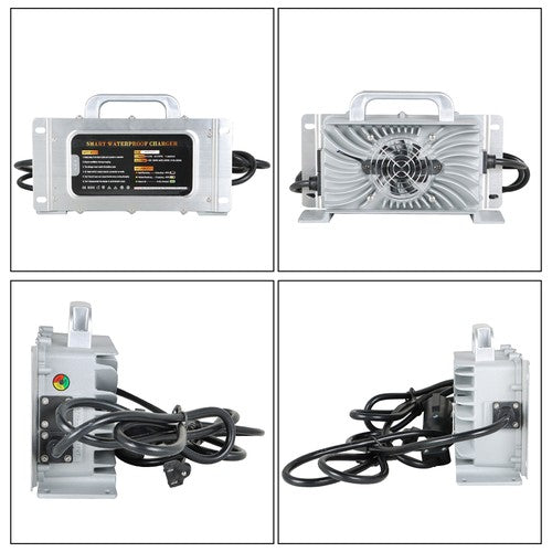 For Club Car DS Precedent Battery Charger 48 Volt 15 Amp 3 Pin Round Golf Cart