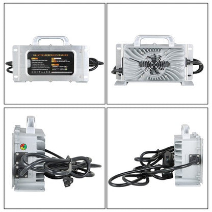 For Club Car DS Precedent Battery Charger 48 Volt 15 Amp 3 Pin Round Golf Cart