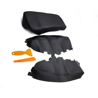 Door Panel Center Console Lid Armrest Cover Black for Toyota Avalon 2013 2018