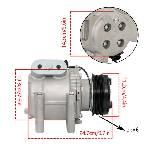 275517 AC A/C Compressor with Clutch For Chevrolet Trailblazer 2002 03-09 254427