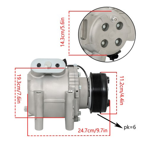 275517 AC A/C Compressor with Clutch For Chevrolet Trailblazer 2002 03-09 254427