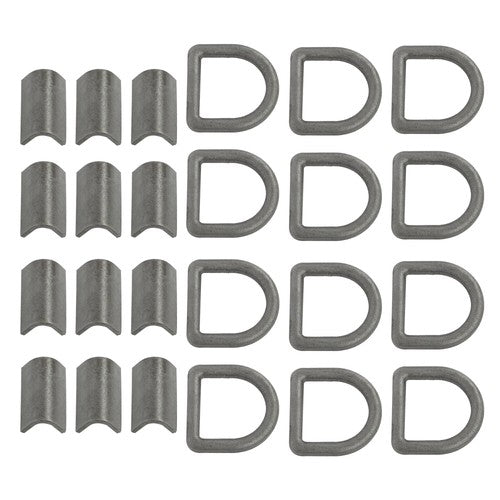 Heavy Duty 3/8" Weld-On D Rings 5000 lbs MBS 12 Pack for Trailers & ATVs
