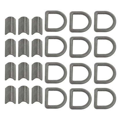 Heavy Duty 3/8" Weld-On D Rings 5000 lbs MBS 12 Pack for Trailers & ATVs