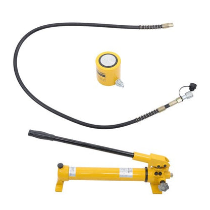 30 Ton Hydraulic Jack Power Ram Kit and CP-700 Manual Hydraulic Hand Pump