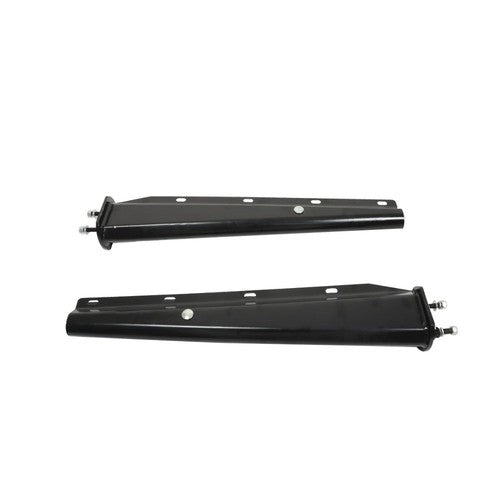 Black Straight Spring Loaded Mud Flap Hanger 2.5" Bolt Spacing,30" Length
