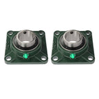 Self-Aligning UCF210-32 Pillow Block Bearing Solid Base 2" Bore 4-Bolt 2Pcs