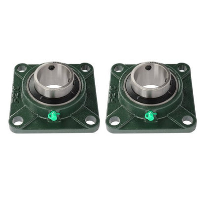 Self-Aligning UCF210-32 Pillow Block Bearing Solid Base 2" Bore 4-Bolt 2Pcs