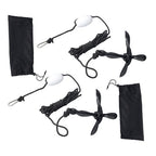 2-Pack Folding Anchor Set 0.7kg Black For Grapnel Boat Marine Kayak