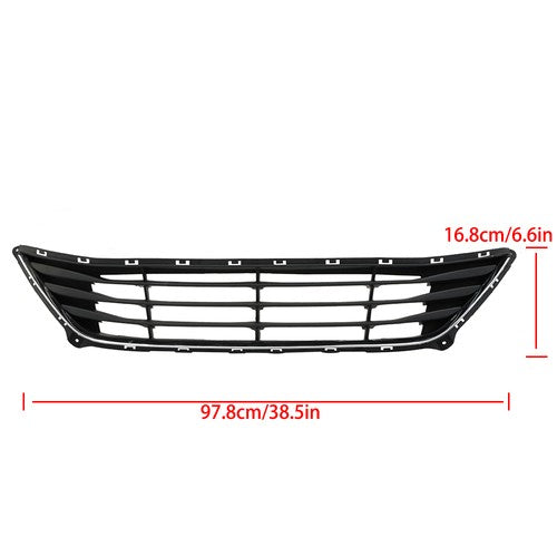 For Hyundai Elantra 2014-2016 Front Upper Lower Grilles And Bumper Brackets Set